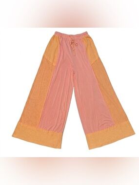 POL "In The Clouds" Colorblock Wide Leg Palazzo Pants M NWOT